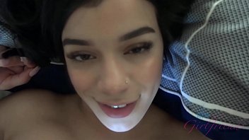 Hot Amateur Latina Teen With Model Looks Sucking Cock And Getting Fucked POV