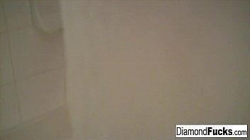 Diamond Decides To Get Wet And Wild In The Shower