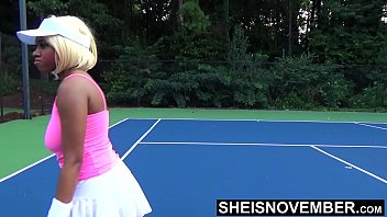 Extreme Neck C Cute Ebony Babe Rough Sex After Lost Tennis Game Little Msnovember Pussy Pounding Vaginal Penetration HD Reality On Sheisnovember