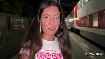 Public Pickup Picked Up A Hottie At The Train Station And Fucked Her On The Train