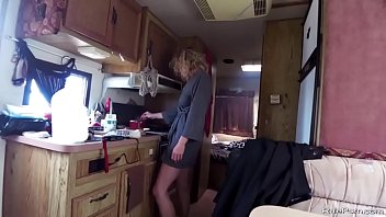 Blond Wife Hardcore Banged In A Camper