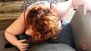 Redhead Sucking Daddy Off And Taking His Creampie