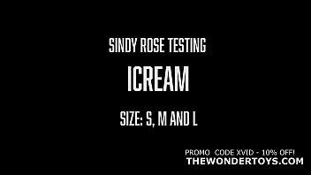 Sindy Rose Anal Sex Testing Anal Plug Icream Size S M And L For The Wonder Toys